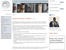 Tablet Screenshot of historicalsocietynigeria.org